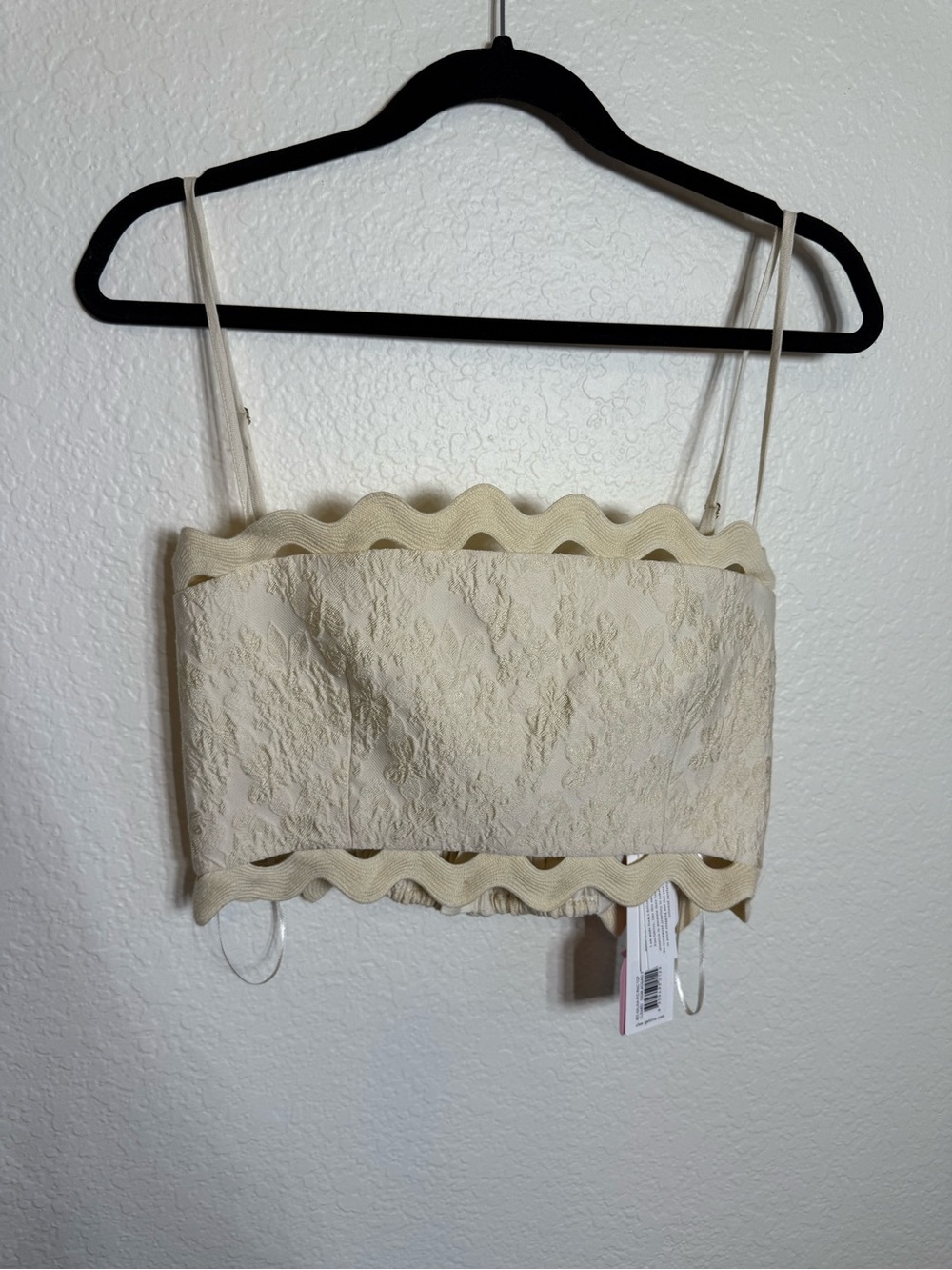 CLEA Kalina Ric Rac Top In Neutral - Picture 4 of 10